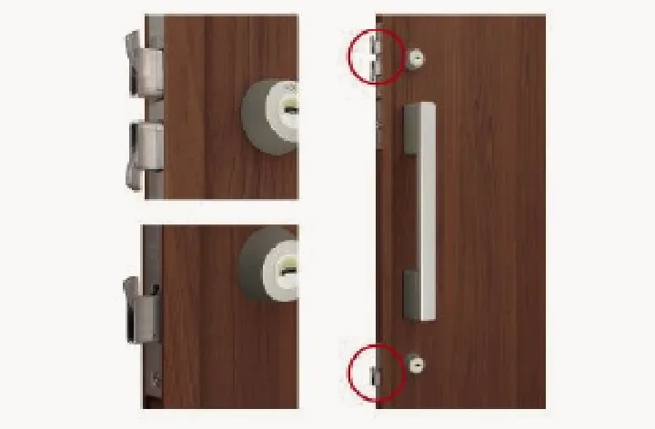 破られにくい「2ロック」で ピッキング対策も万全