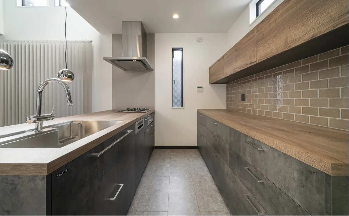 対面型キッチンのスタンダードスタイル