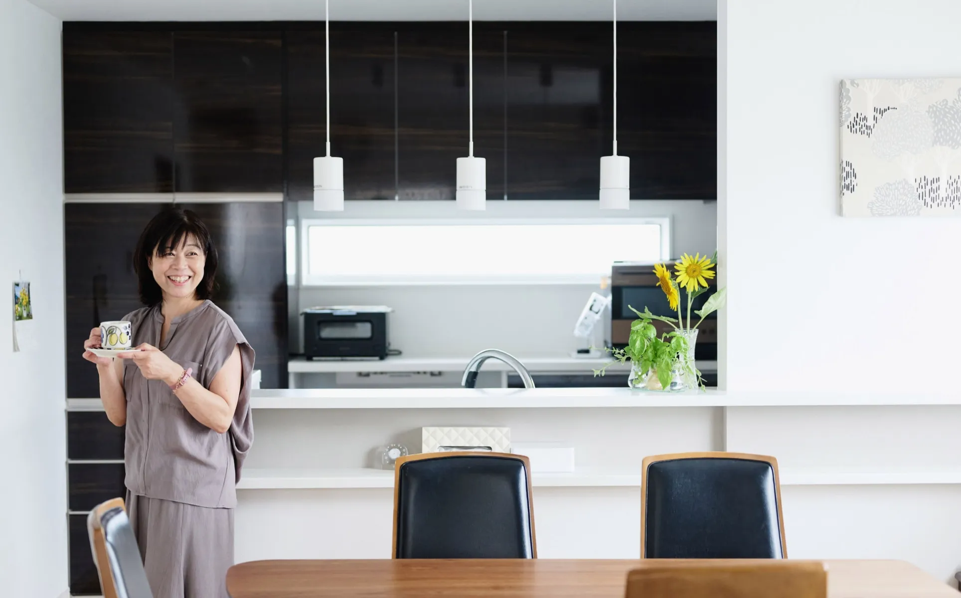 ショールームで恋したカラーが家全体の基調に