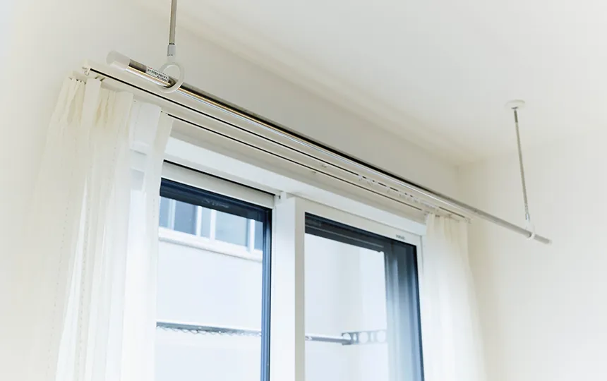 随所に設置した室内物干