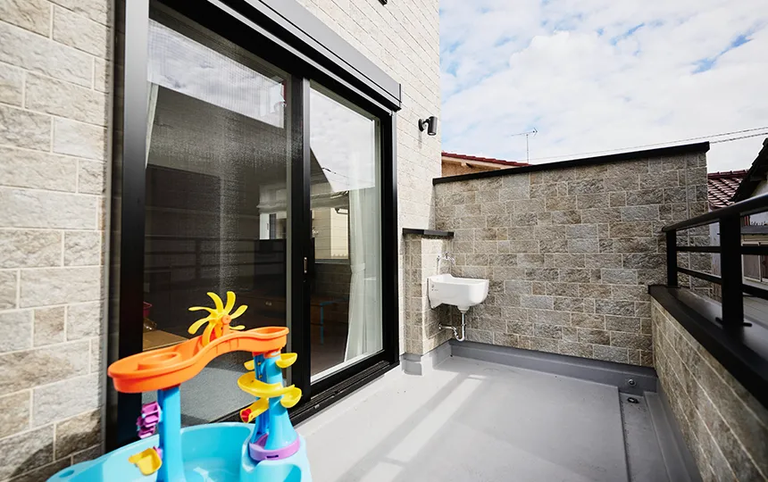 バルコニーの水栓