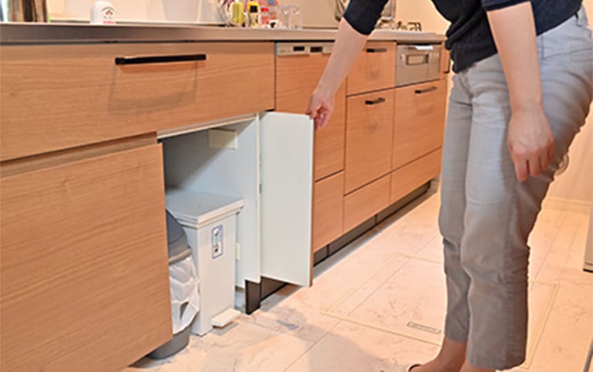 隠してしまえるダストスペース