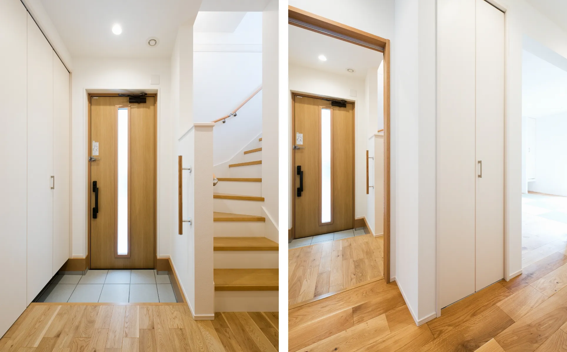 両世帯をつなぐ玄関ホール