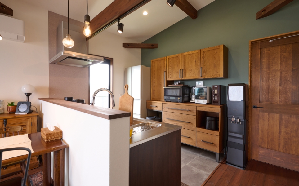 木質感を大切にしたインテリア