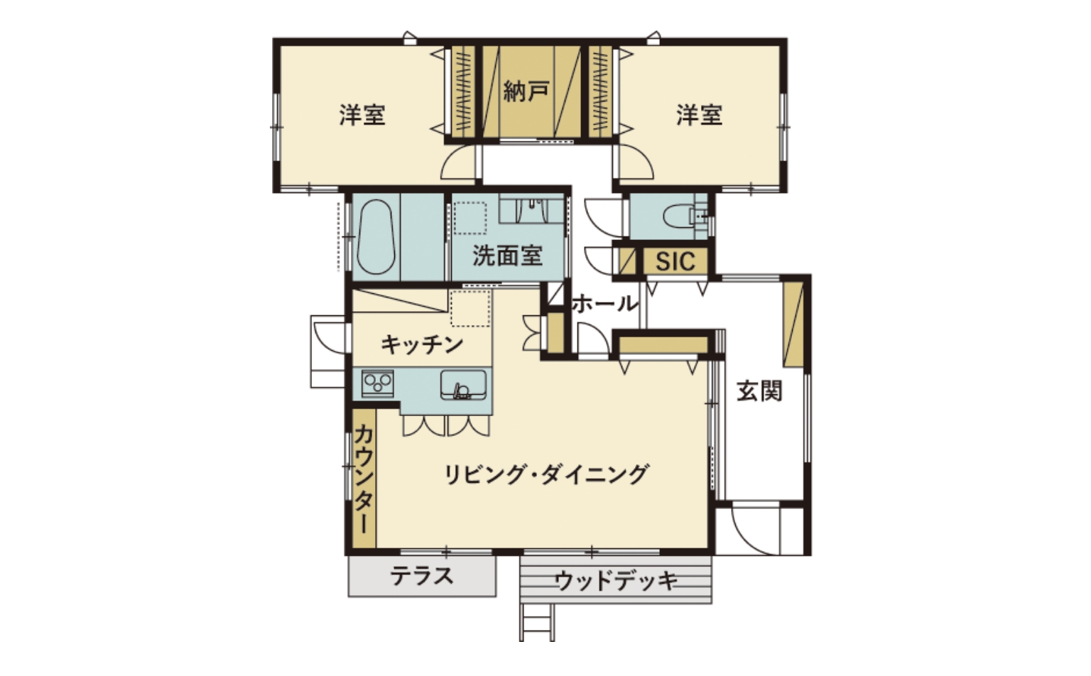 短い動線でゆったりと暮らす、夫婦二人の平屋の住まい - 6
