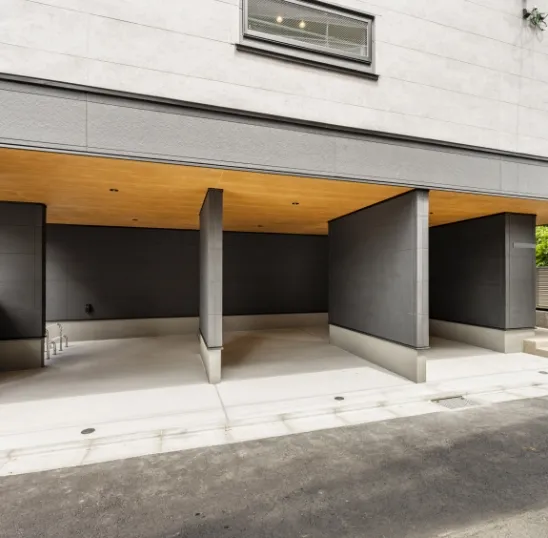 3階建て共同住宅 駐輪・駐車スペース