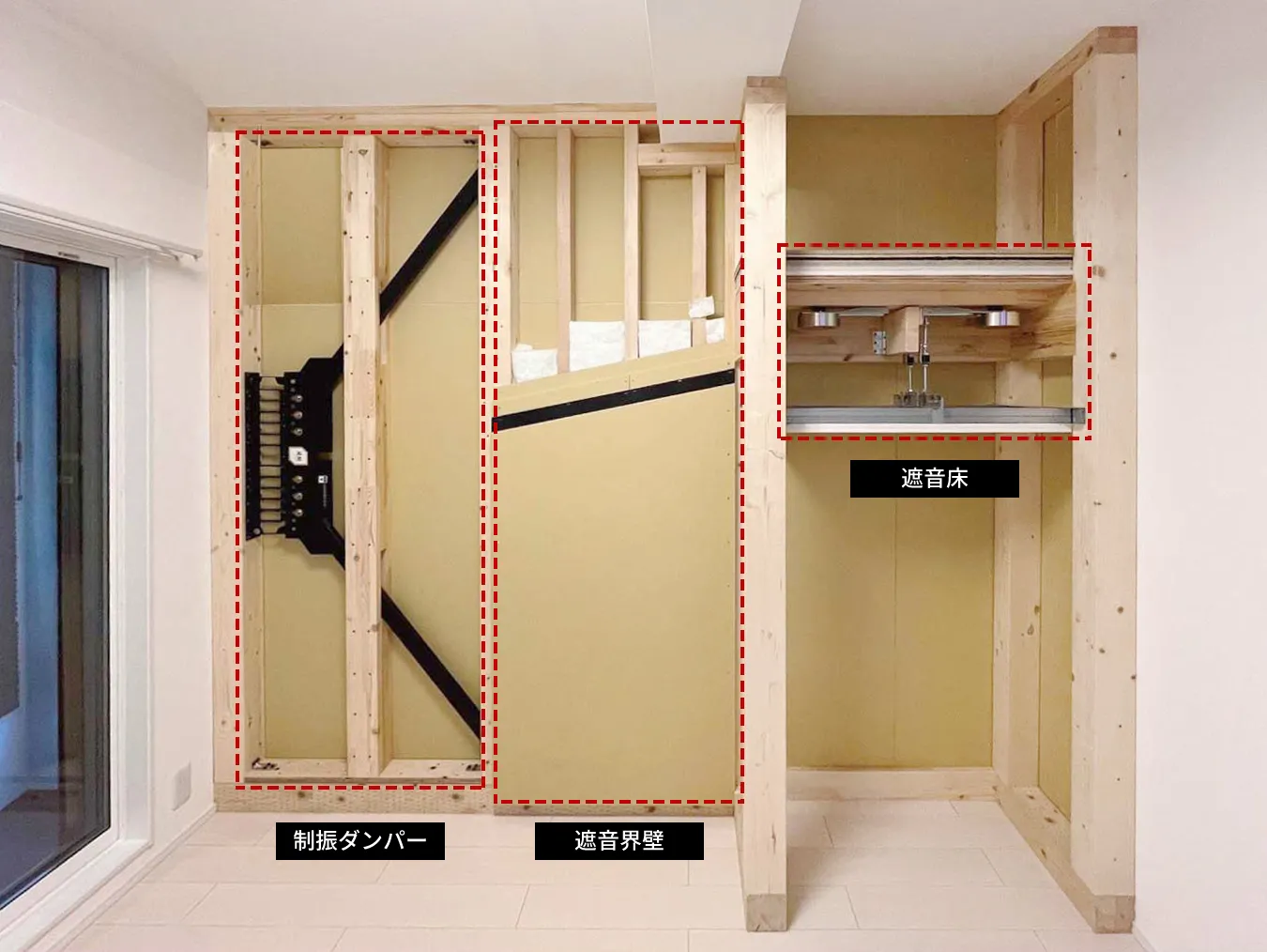 遮音界壁の展示