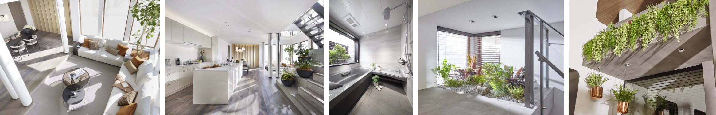 BIOPHILIC STYLE <small>グリーンとの共生。プランニング段階からグリーンの位置を想定して暮らしに取り入れる工夫。</small>